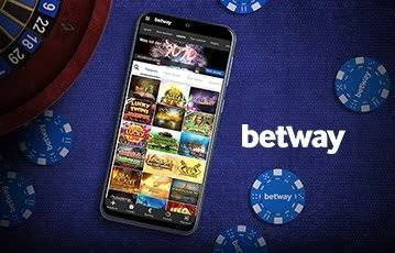 Betway app open on a phone at the roulette table