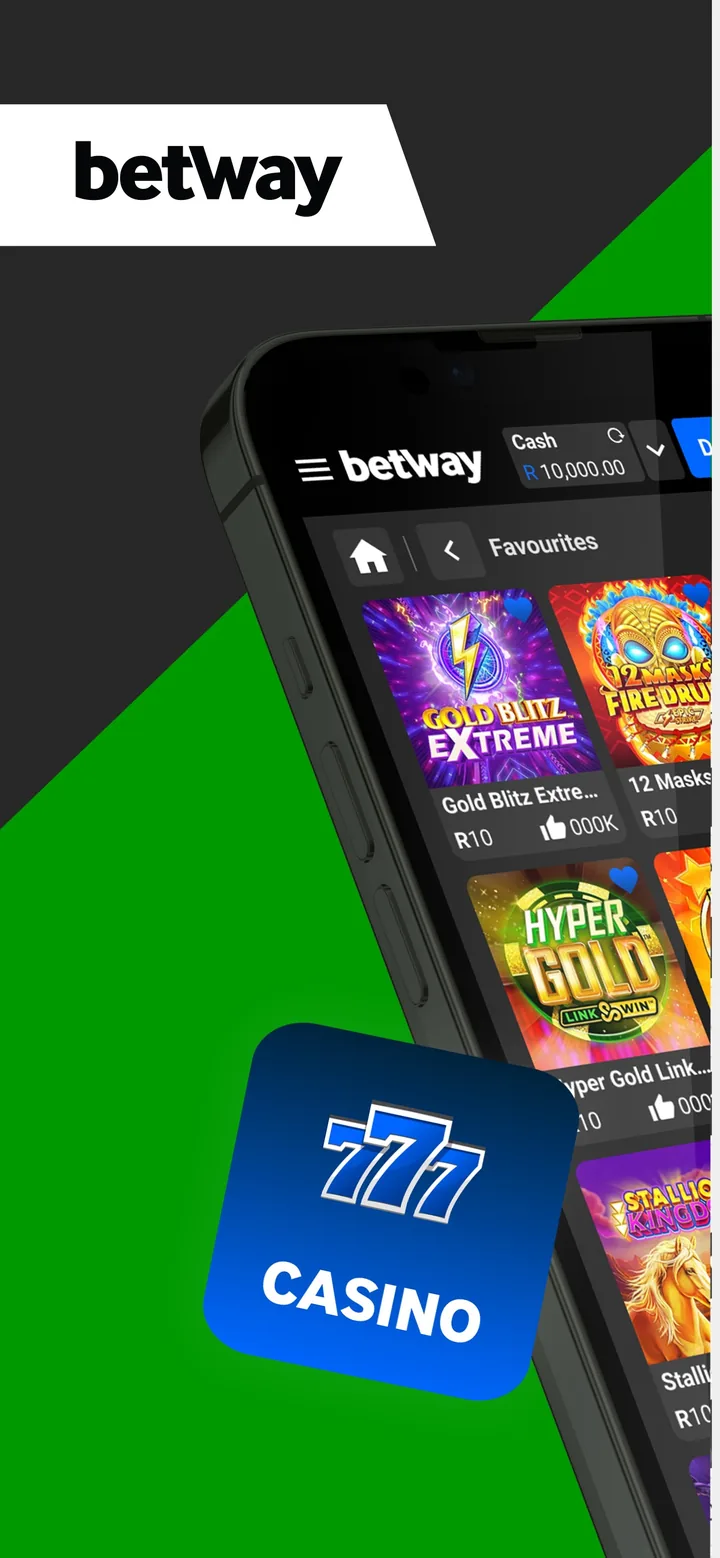 Betway app casino lobby